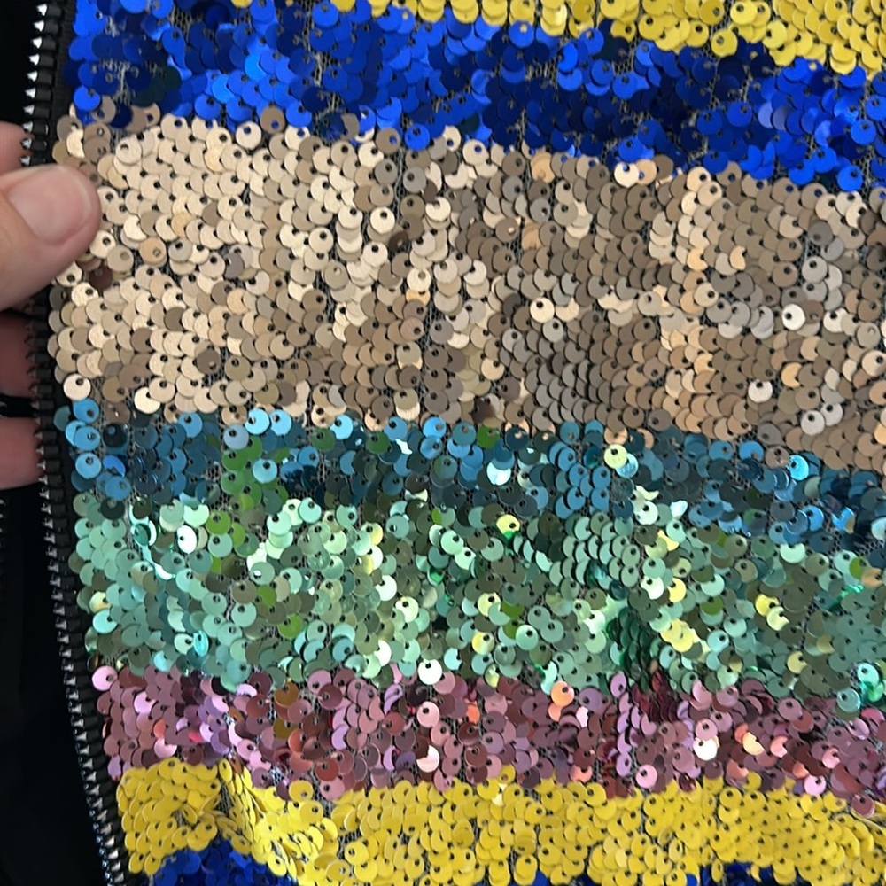 Bebe sequin bomber jacket - image 7